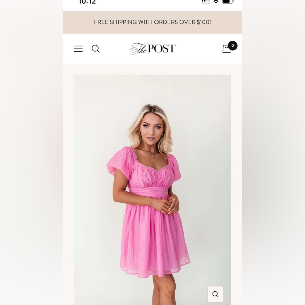 Beautiful pink dress from The Post Boutique. Never worn!